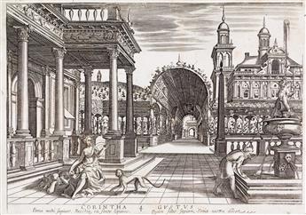 HENDRICK HONDIUS (after Paul Vredeman de Vries) The Books of Architecture, the Five Senses